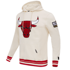 NBA CHICAGO BULLS RETRO CLASSIC CHANDAIL À CAPUCHON POUR HOMME (COQUILLE D'ŒUF/ROUGE)