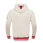 NBA CHICAGO BULLS RETRO CLASSIC CHANDAIL À CAPUCHON POUR HOMME (COQUILLE D'ŒUF/ROUGE)