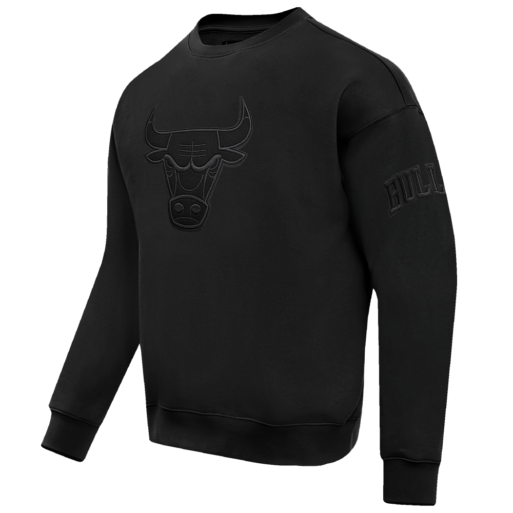 NBA CHICAGO BULLS NEUTRAL DROP SHOULDER MEN'S CREWNECK (BLACK)