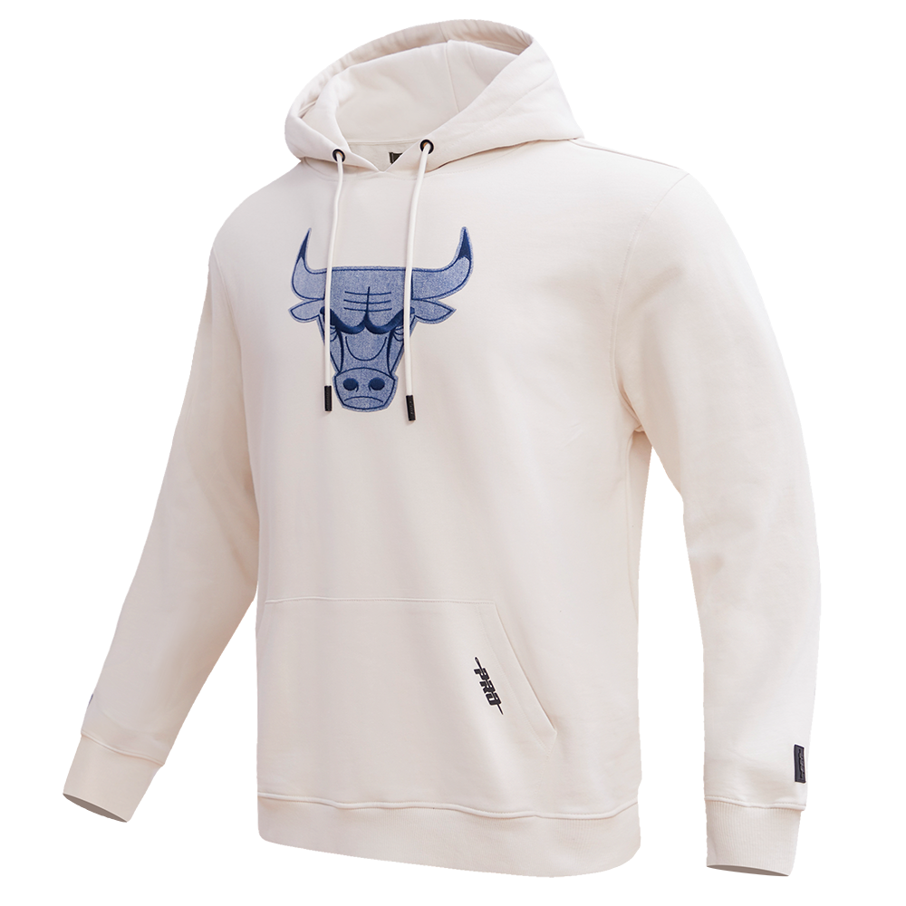 NBA CHICAGO BULLS VARSITY BLUES MEN'S PULLOVER HOODIE (LINEN)