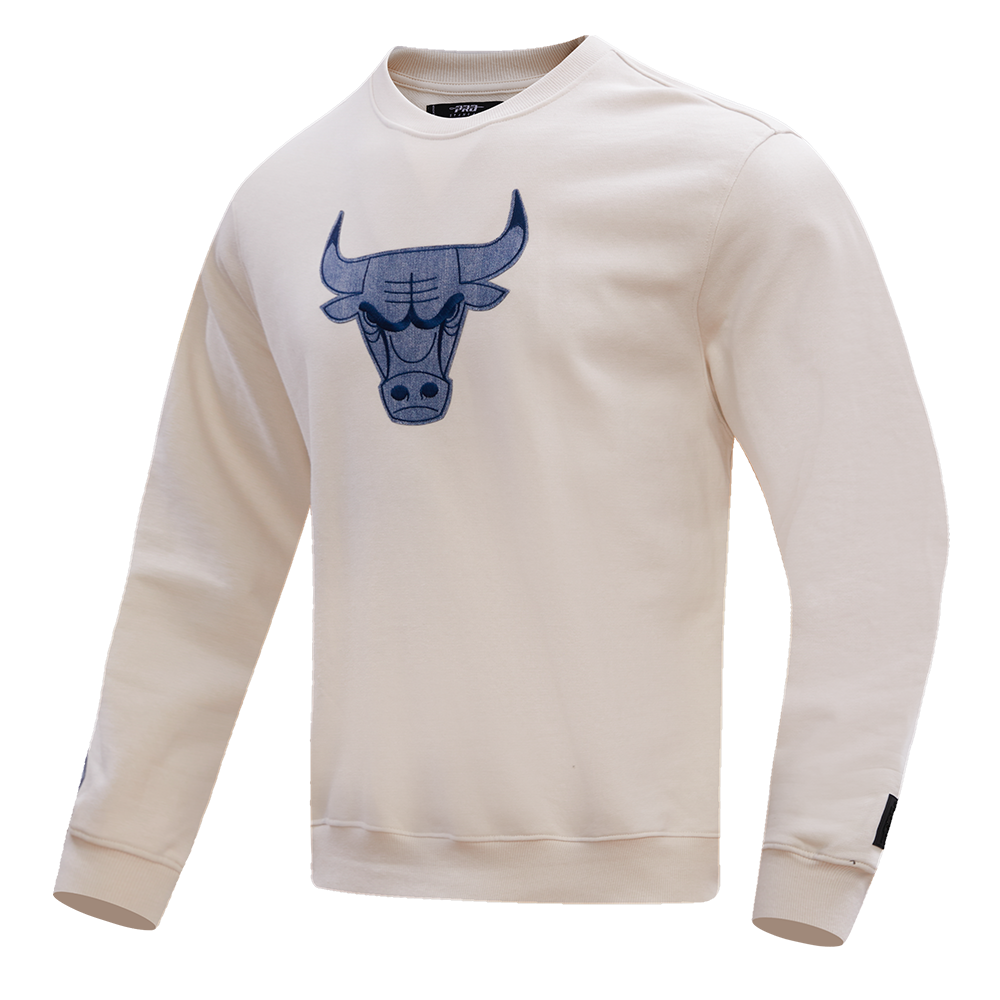 NBA CHICAGO BULLS VARSITY BLUES MEN'S CREWNECK (LINEN)