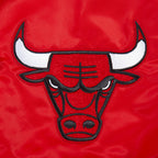 NBA CHICAGO BULLS SOUVENIR BLOUSON EN SATIN POUR HOMME (ROUGE)