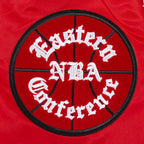 NBA CHICAGO BULLS SOUVENIR BLOUSON EN SATIN POUR HOMME (ROUGE)