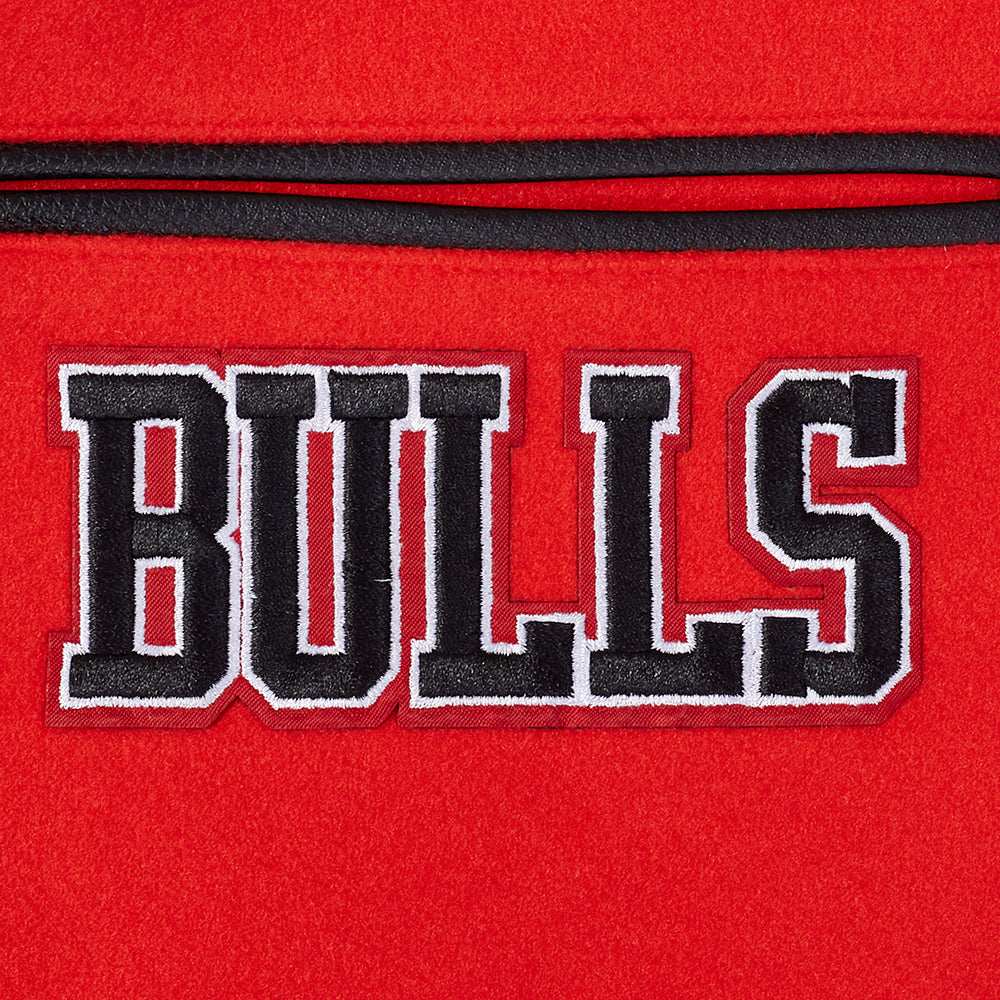 NBA CHICAGO BULLS BORN FOR SPORT MEN'S WOOL VARSITY JACKET (RED/BLACK)