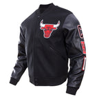 NBA CHICAGO BULLS CLASSIC WOOL MEN'S VARSITY JACKET (BLACK)