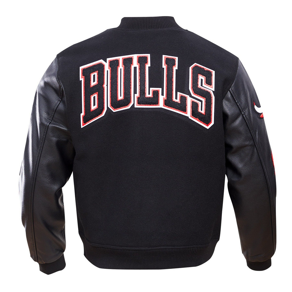 NBA CHICAGO BULLS CLASSIC WOOL MEN'S VARSITY JACKET (BLACK)
