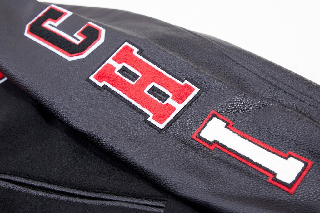 NBA CHICAGO BULLS CLASSIC WOOL MEN'S VARSITY JACKET (BLACK)