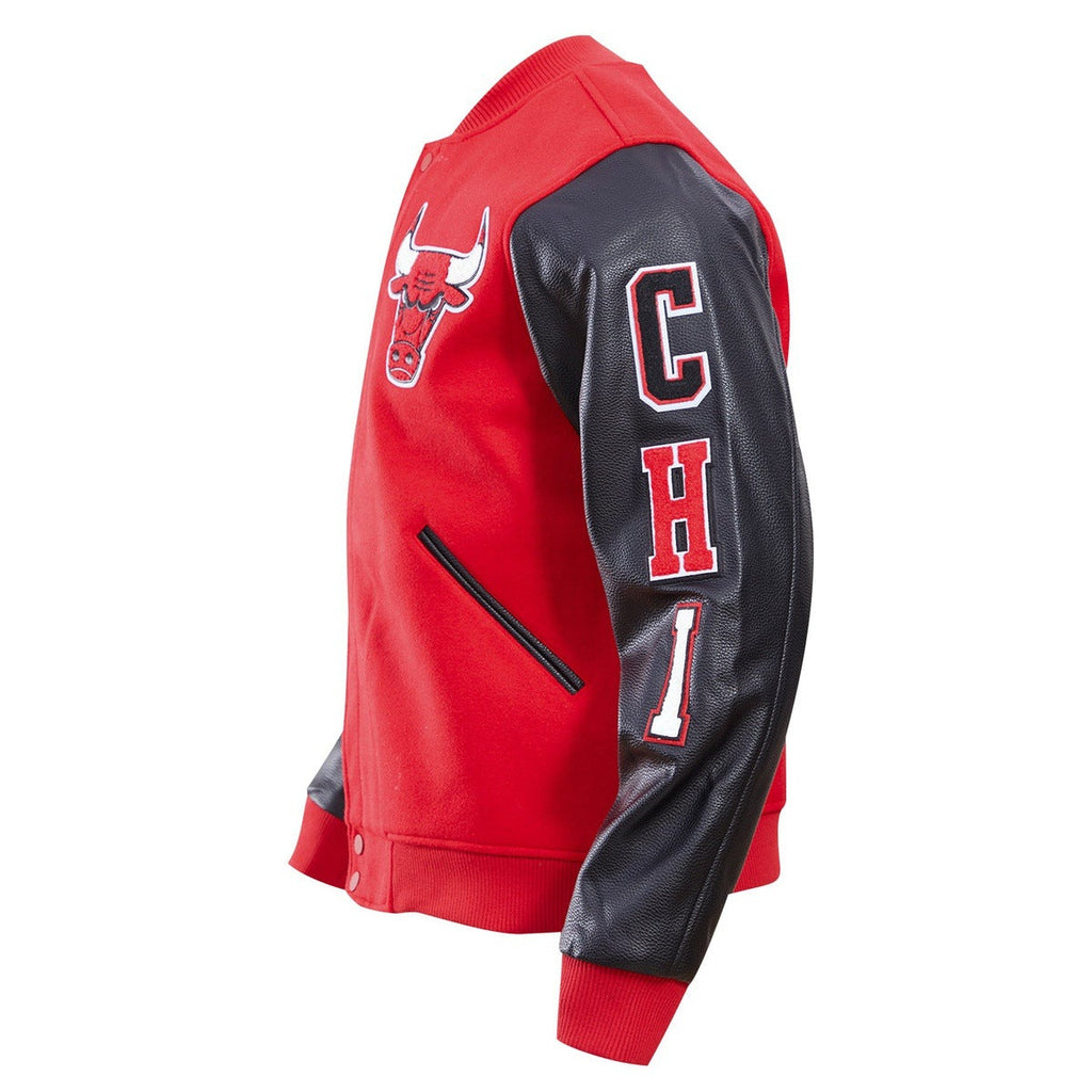 NBA CHICAGO BULLS CLASSIC WOOL MEN'S VARSITY JACKET (RED/BLACK)