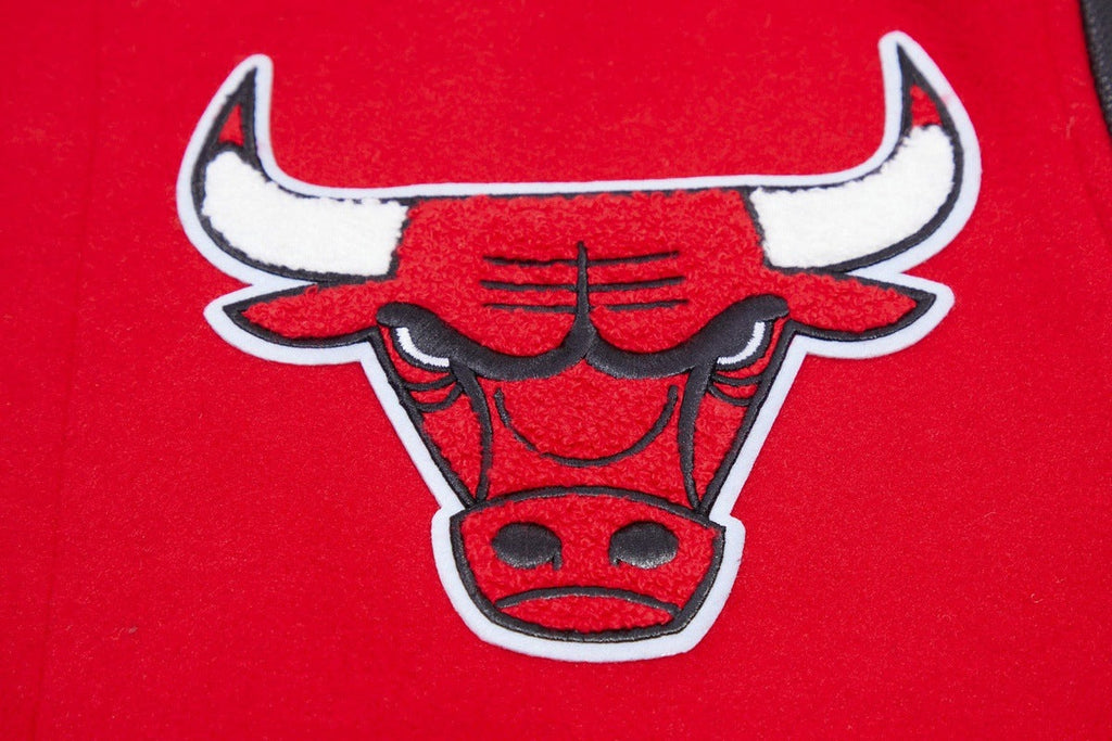 NBA CHICAGO BULLS CLASSIC WOOL MEN'S VARSITY JACKET (RED/BLACK)