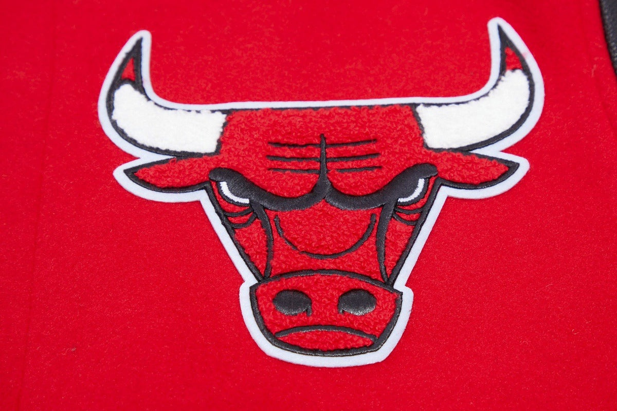 NBA CHICAGO BULLS CLASSIC WOOL MEN'S VARSITY JACKET (RED/BLACK)