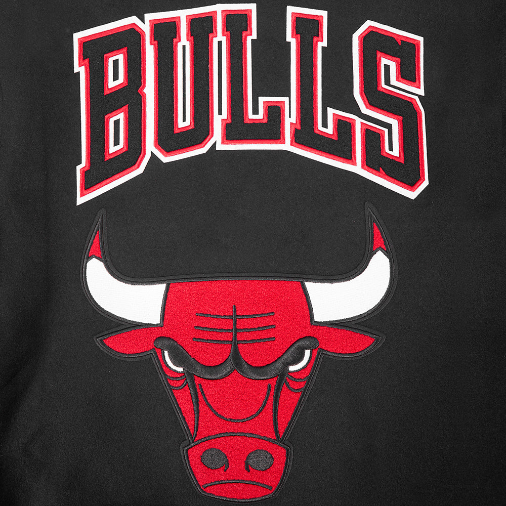 NBA CHICAGO BULLS RETRO CLASSICS MEN'S COAT (BLACK/RED/BLACK)