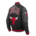 NBA CHICAGO BULLS RETRO CLASSICS MEN'S COAT (BLACK/RED/BLACK)