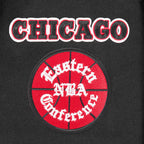 NBA CHICAGO BULLS RETRO CLASSICS MEN'S COAT (BLACK/RED/BLACK)