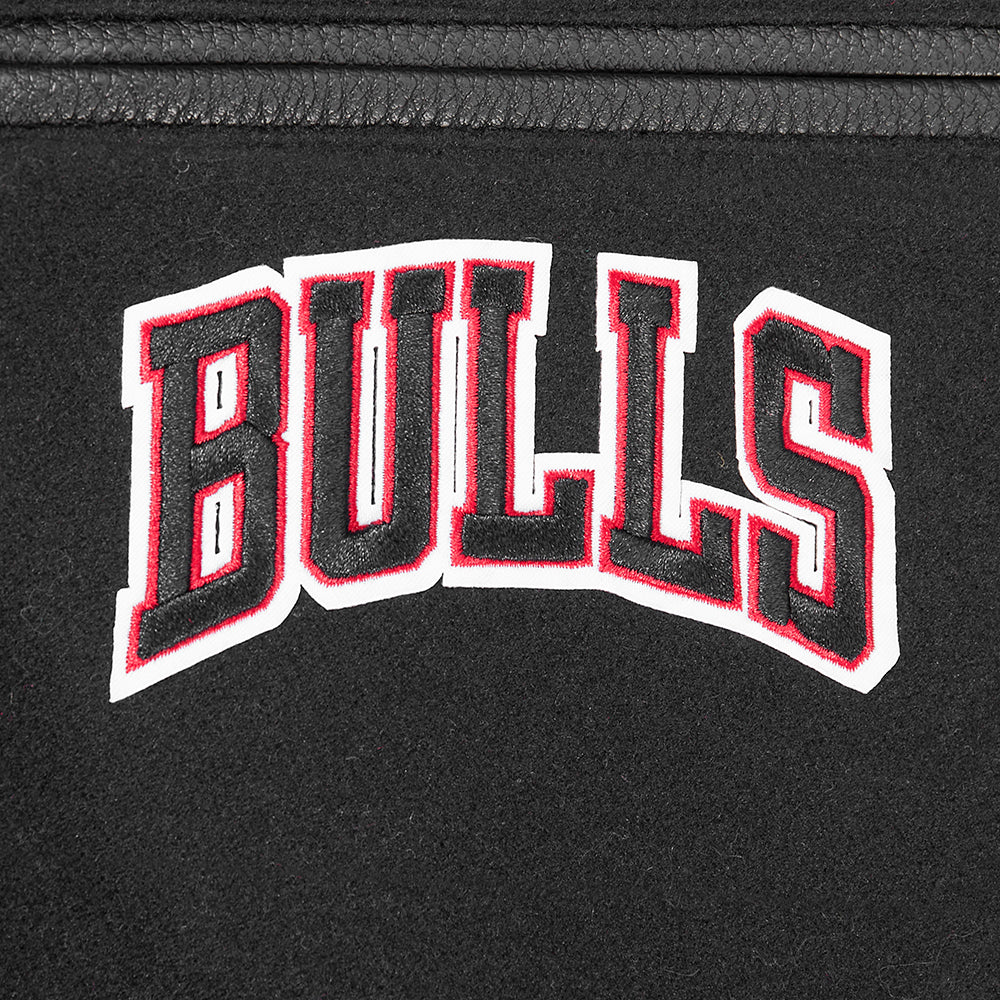 NBA CHICAGO BULLS RETRO CLASSICS MEN'S COAT (BLACK/RED/BLACK)