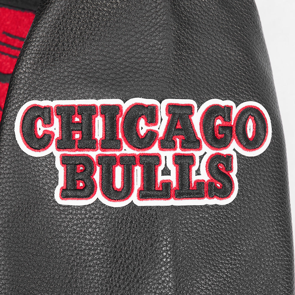 NBA CHICAGO BULLS RETRO CLASSICS MEN'S COAT (BLACK/RED/BLACK)