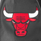 NBA CHICAGO BULLS RETRO CLASSICS MEN'S COAT (BLACK/RED/BLACK)