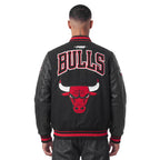NBA CHICAGO BULLS RETRO CLASSICS MEN'S COAT (BLACK/RED/BLACK)