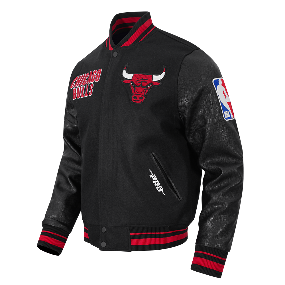 NBA CHICAGO BULLS ON TOP MEN'S COAT (BLACK/RED/BLACK)