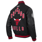 NBA CHICAGO BULLS ON TOP MEN'S COAT (BLACK/RED/BLACK)
