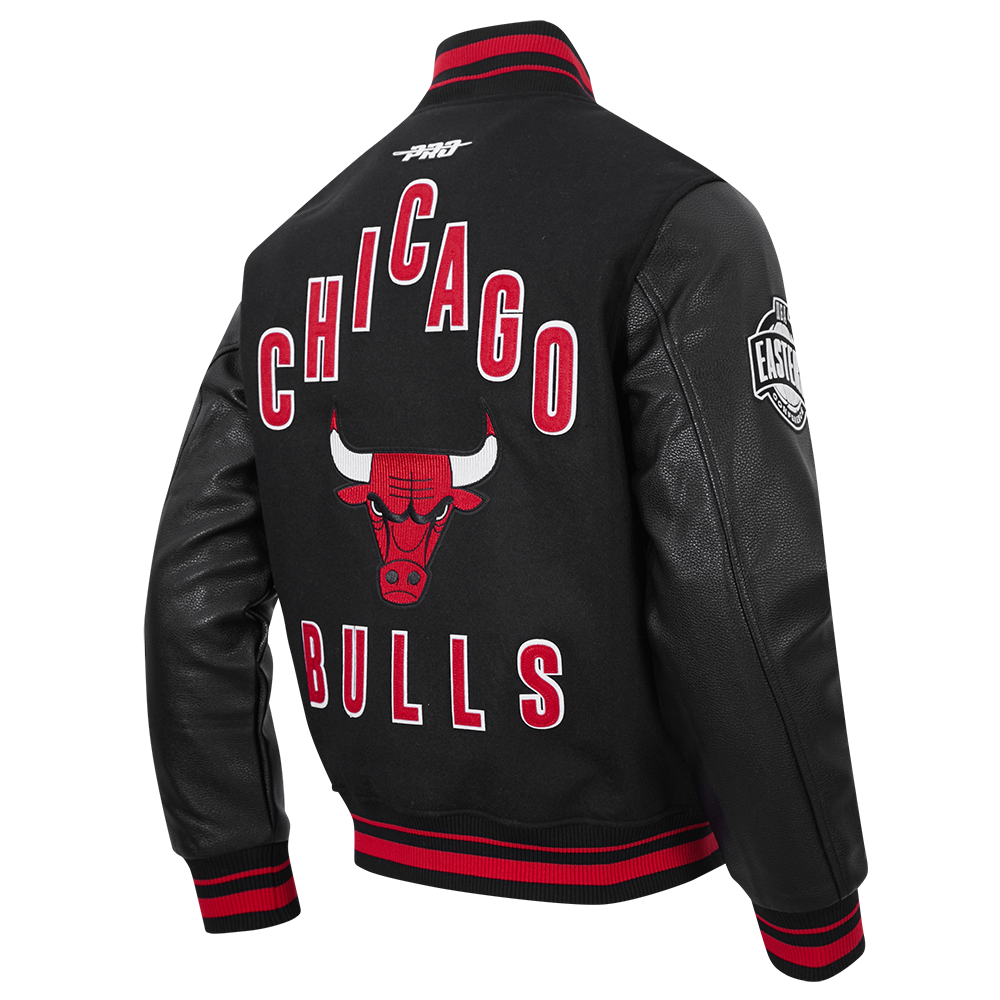 NBA CHICAGO BULLS ON TOP MEN'S COAT (BLACK/RED/BLACK)
