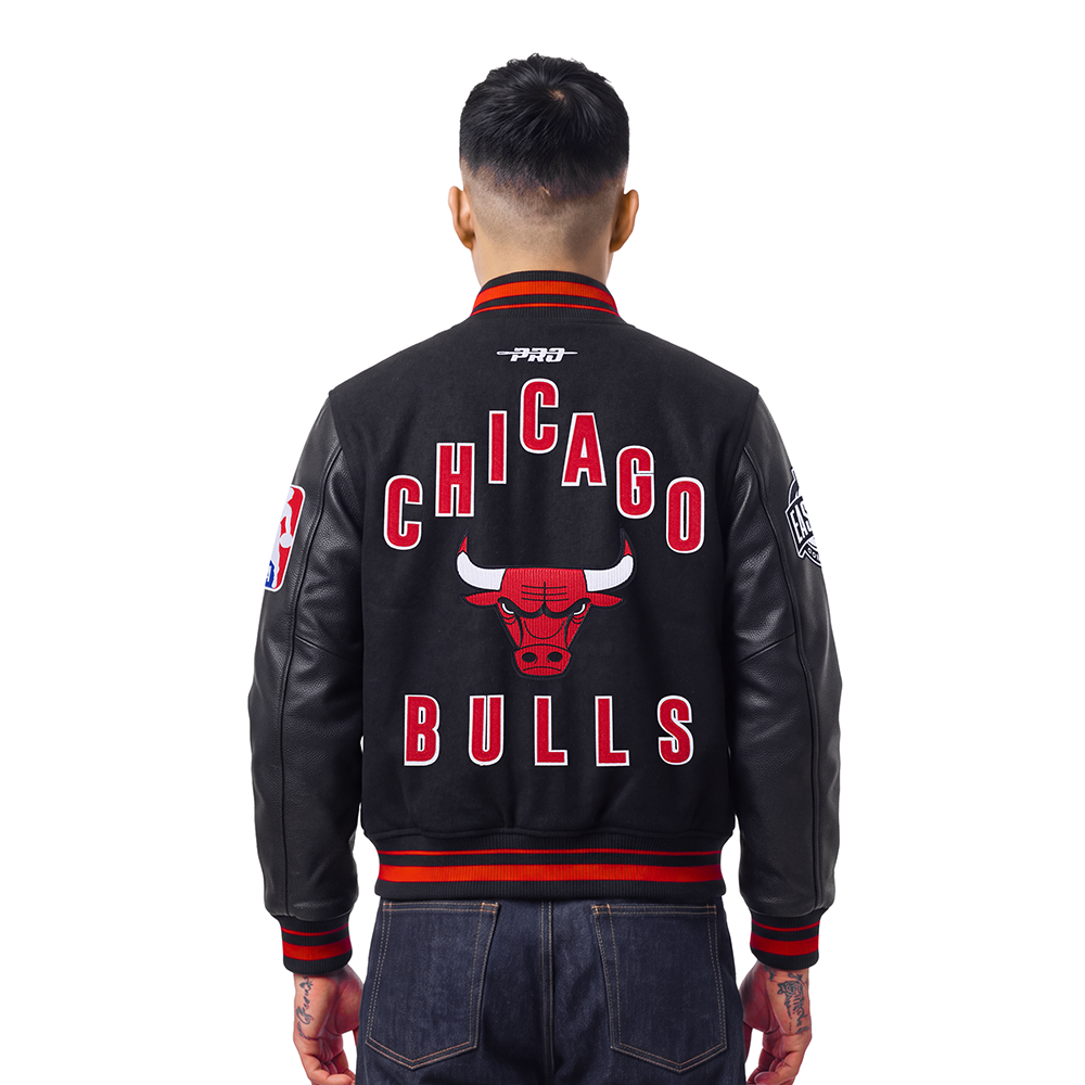 NBA CHICAGO BULLS ON TOP MEN'S COAT (BLACK/RED/BLACK)