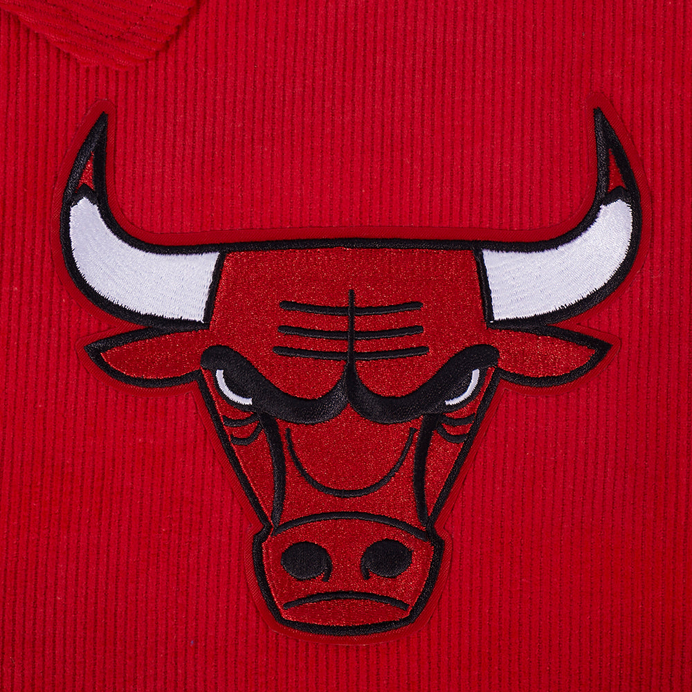 NBA CHICAGO BULLS CLASSIC CORDUROY MANTEAU POUR HOMME (ROUGE)