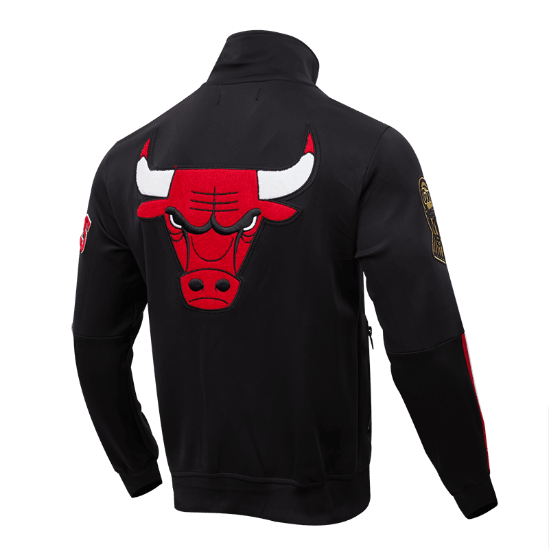 NBA CHICAGO BULLS HOMETOWN MEN'S TRACK JACKET (BLACK)