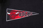 NBA CHICAGO BULLS RETRO CLASSIC MEN'S RIB WOOL VARSITY JACKET (BLACK/RED/BLACK)