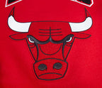 NBA CHICAGO BULLS RETRO CLASSIC MEN'S RIB WOOL VARSITY JACKET (RED/BLACK)