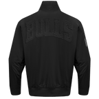 NBA CHICAGO BULLS NEUTRAL MEN'S  TWILL JACKET (BLACK)