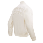 NBA CHICAGO BULLS NEUTRAL MEN'S  TWILL JACKET (EGGSHELL)