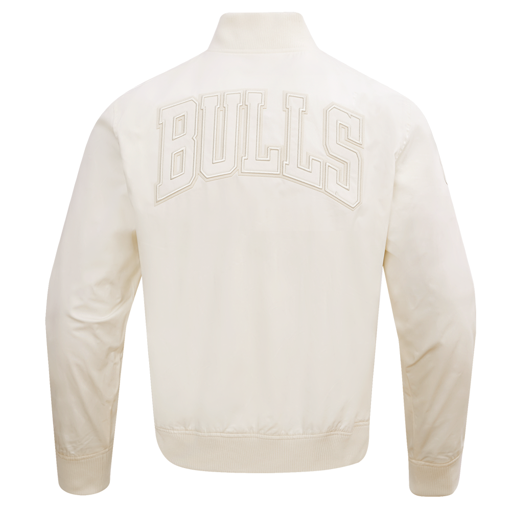 NBA CHICAGO BULLS NEUTRAL MEN'S  TWILL JACKET (EGGSHELL)