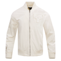 NBA CHICAGO BULLS NEUTRAL MEN'S  TWILL JACKET (EGGSHELL)