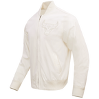 NBA CHICAGO BULLS NEUTRAL MEN'S  TWILL JACKET (EGGSHELL)