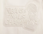NBA CHICAGO BULLS NEUTRAL MEN'S  TWILL JACKET (EGGSHELL)