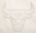 NBA CHICAGO BULLS NEUTRAL MEN'S  TWILL JACKET (EGGSHELL)