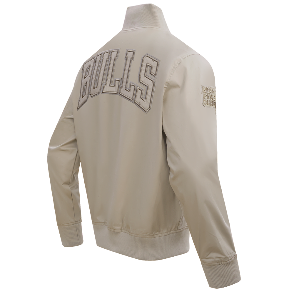 NBA CHICAGO BULLS NEUTRAL BLOUSON EN SERGÉ POUR HOMME (TAUPE)