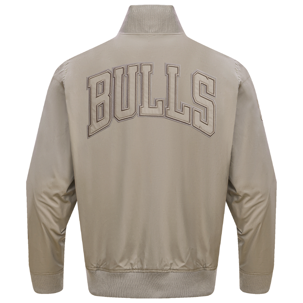 NBA CHICAGO BULLS NEUTRAL BLOUSON EN SERGÉ POUR HOMME (TAUPE)
