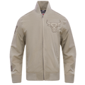 NBA CHICAGO BULLS NEUTRAL BLOUSON EN SERGÉ POUR HOMME (TAUPE)