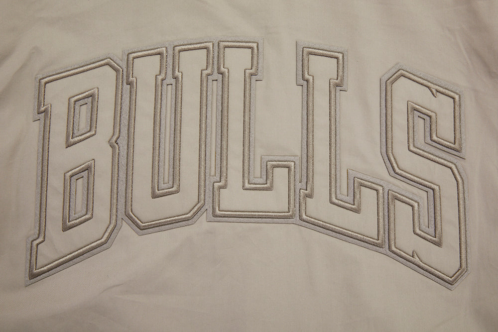 NBA CHICAGO BULLS NEUTRAL BLOUSON EN SERGÉ POUR HOMME (TAUPE)