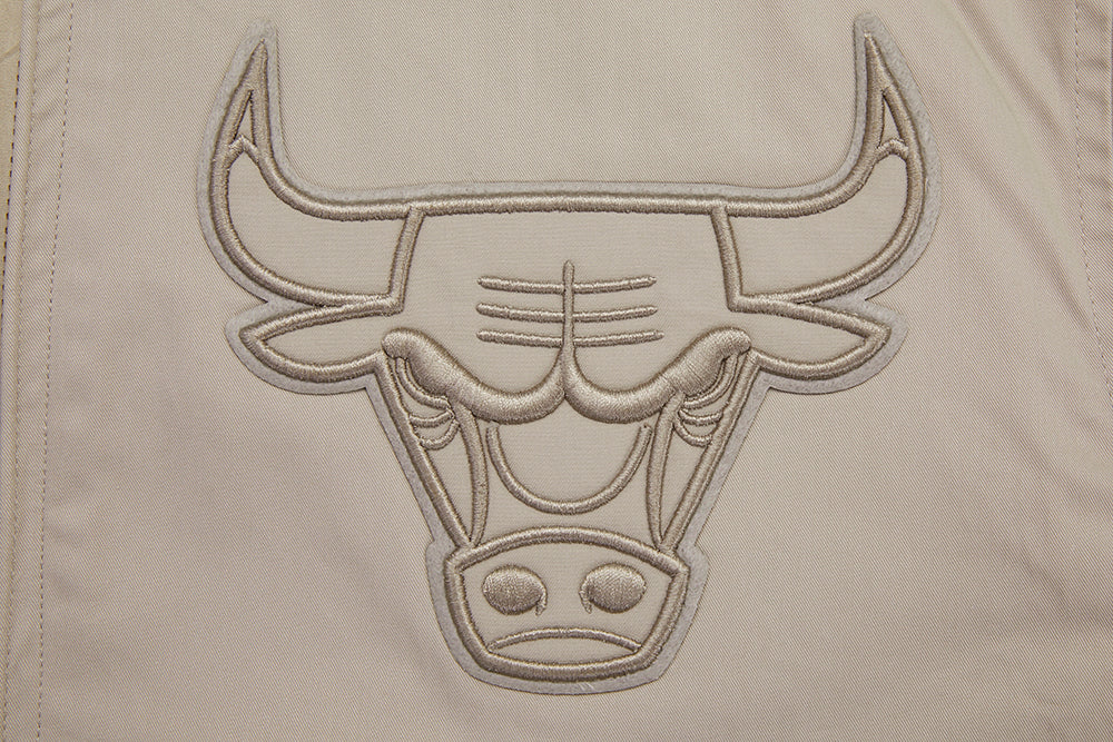 NBA CHICAGO BULLS NEUTRAL BLOUSON EN SERGÉ POUR HOMME (TAUPE)