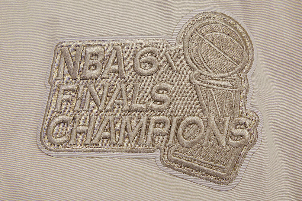 NBA CHICAGO BULLS NEUTRAL BLOUSON EN SERGÉ POUR HOMME (TAUPE)