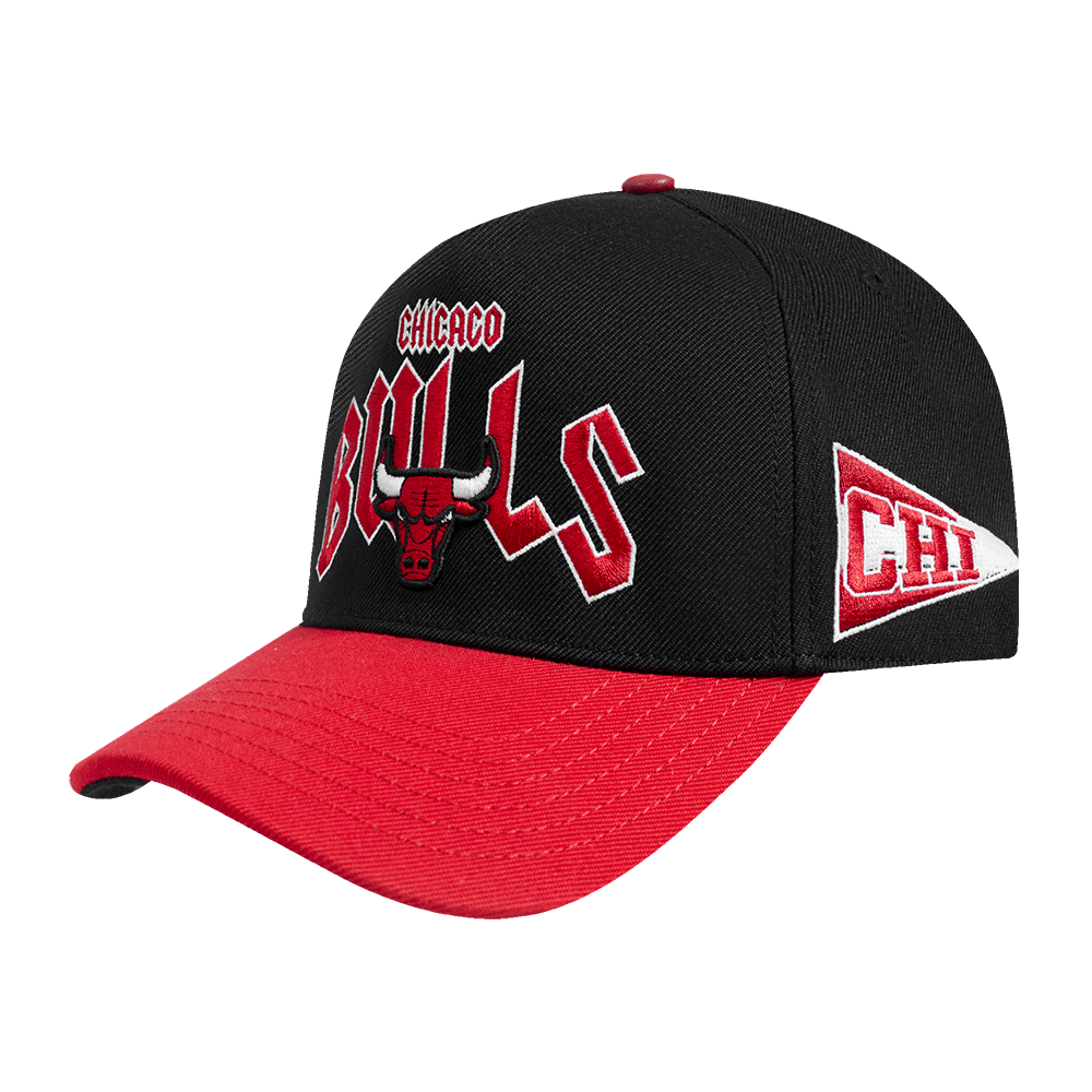 NBA CHICAGO BULLS CITY TOUR ESSENTIAL CURVED VISOR SNAPBACK (BLACK/RED)