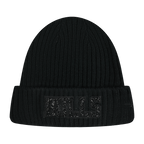NBA CHICAGO BULLS WASHED CRYSTALLINE UNLINED PRO BEANIE FUR POM (BLACK)