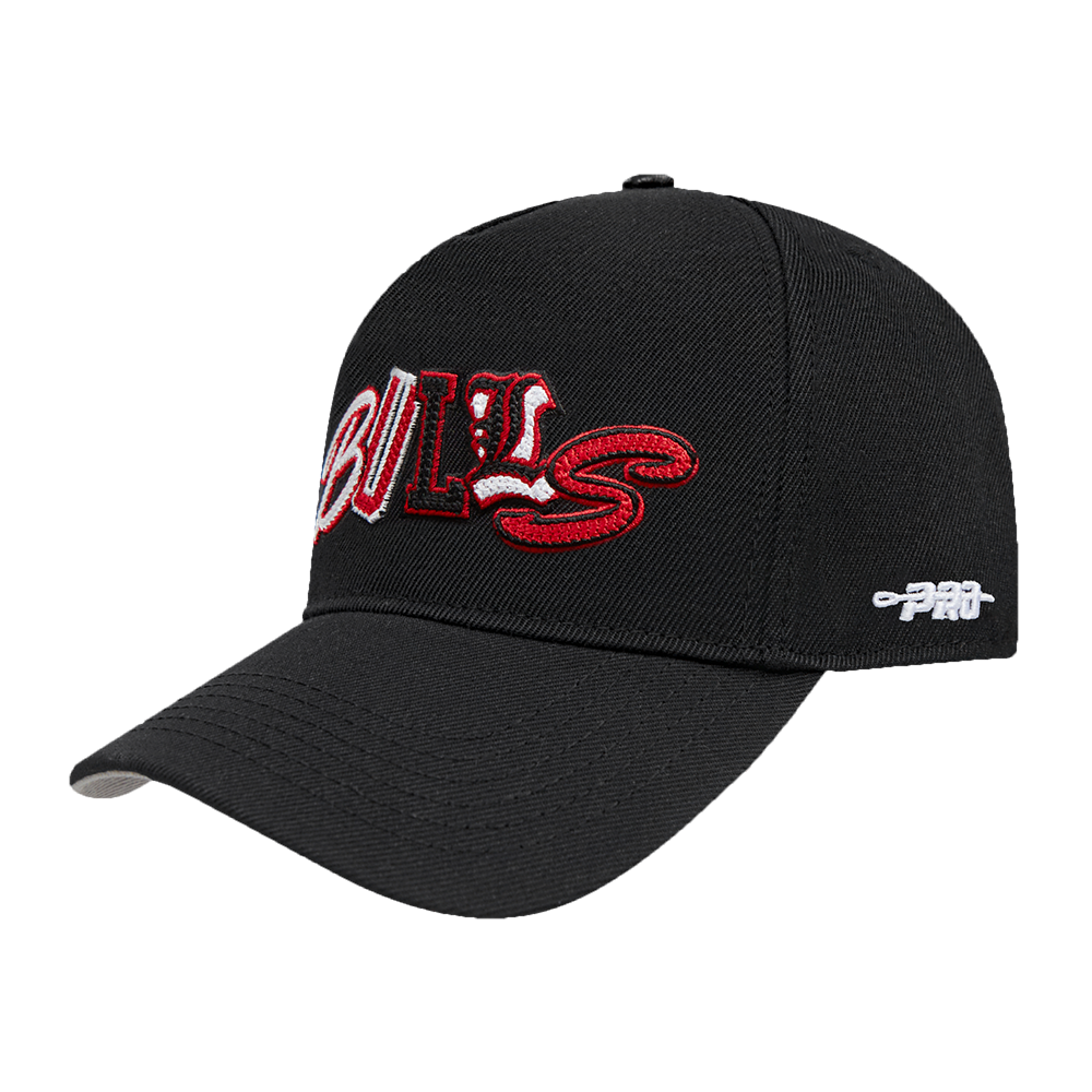NBA CHICAGO BULLS CITY RANSOM WOOL BLEND PRO PINCH SNAPBACK (BLACK)