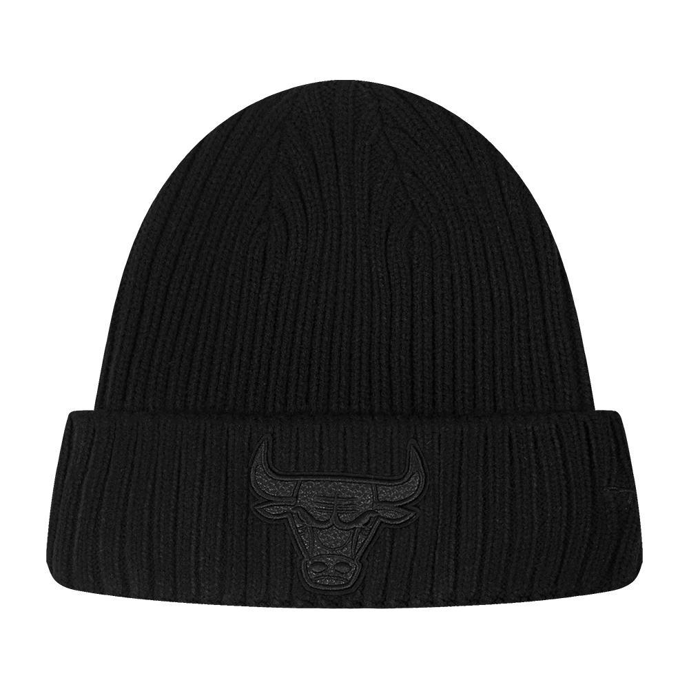 NBA CHICAGO BULLS WASHED VANGUARD UNLINED PRO BEANIE CUFFED (BLACK)