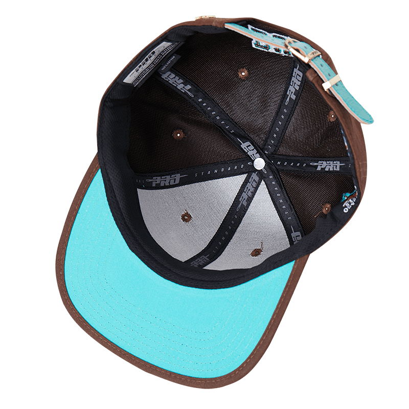 NBA CHICAGO BULLS GATOR VISOR UNISEX STRAPBACK HAT (BROWN)