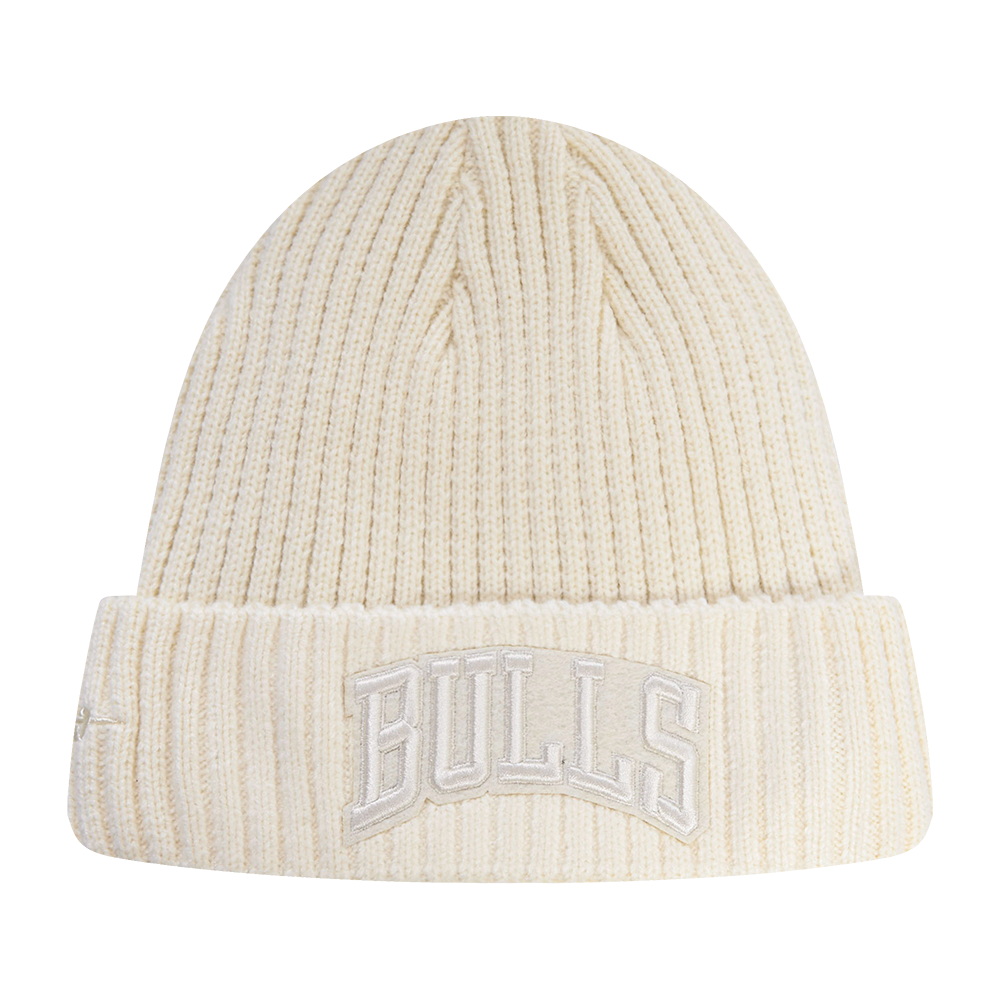 NBA CHICAGO BULLS NEUTRAL BEANIE (EGGSHELL)