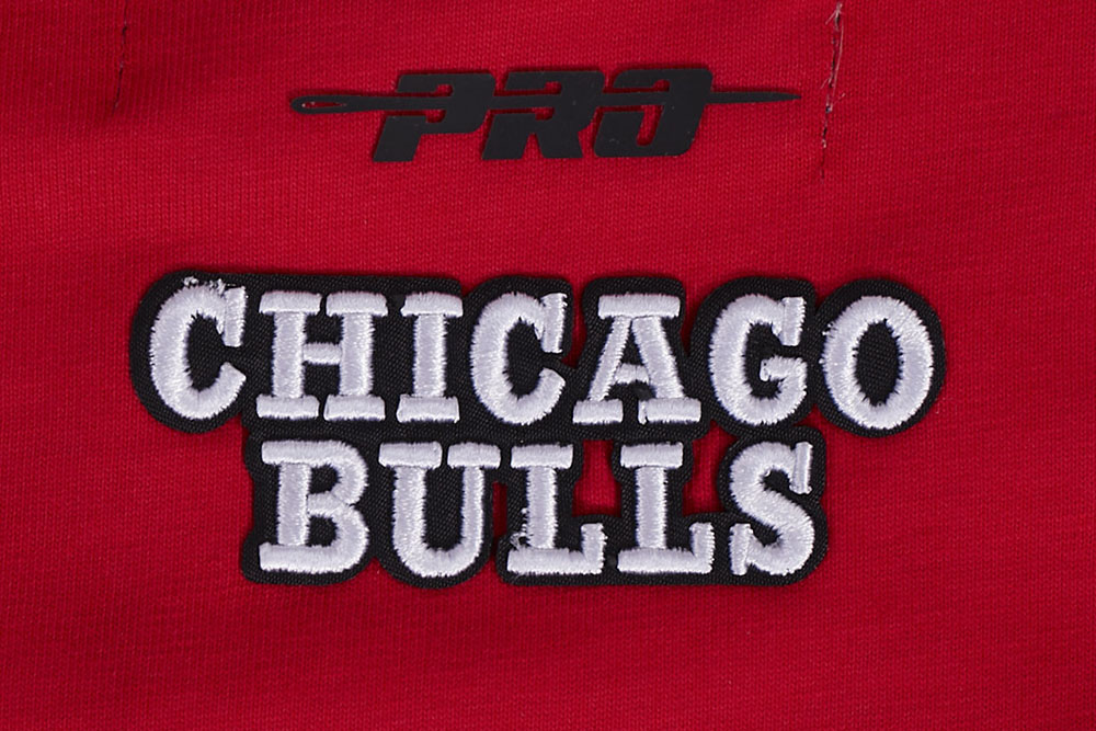 NBA CHICAGO BULLS SCRIPT TAIL WOMEN'S COTTON BOYFRIEND TEE (RED)
