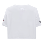 NBA CHICAGO BULLS SCRIPT TAIL T-SHIRT EN JERSEY SIMPLE À COUPE CARRÉE POUR FEMME (BLANC)